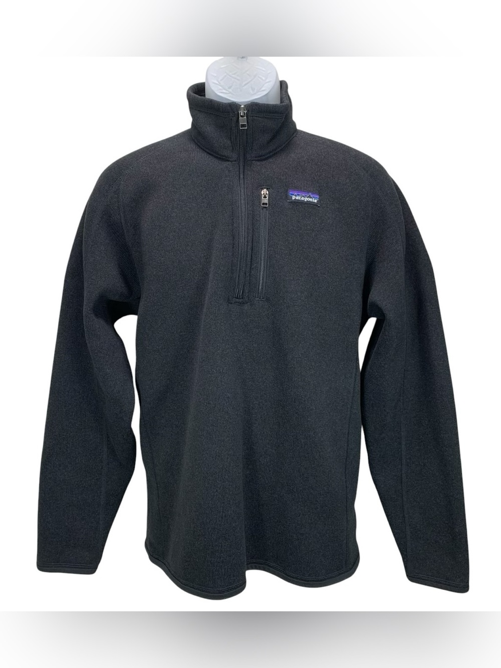 Patagonia Better Sweater 1/4 Zip Fleece Pullover Black Men’s Medium 25523 FA19